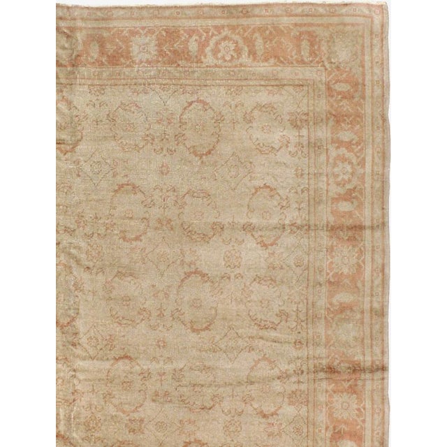 Rustic Galerie Shabab Collection Early 20th Century Turkish Oushak Large Carpet For Sale - Image 3 of 10