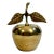 Vintage Hand Made Polished Solid Brass Apple Bell For Sale