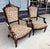 Victorian Pair of Antique Eastlake Walnut Parlor Chairs With Floral Upholstery For Sale - Image 3 of 15