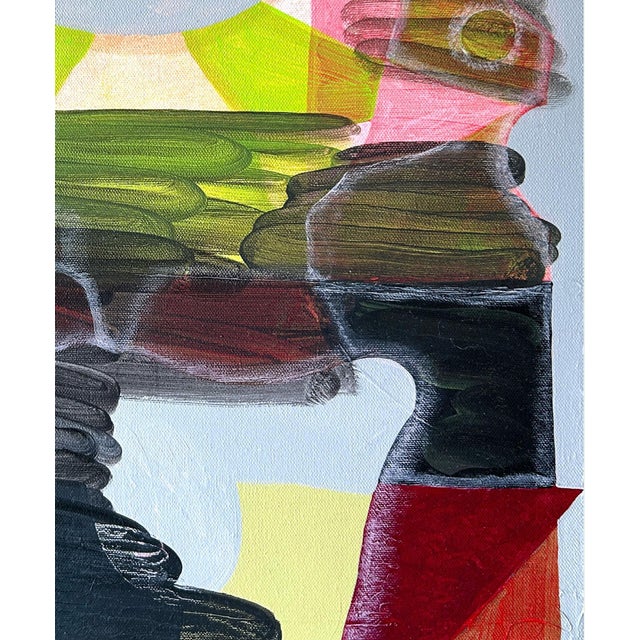 2020s Max Manning “Untitled (CVS273)” Contemporary Red, Blue, & Green Geometric Abstract Painting, 2024 For Sale - Image 5 of 8