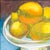 Modern Banana and Citrus Still Life on Turquoise Ground - Maurine Manaro, C. 1983 For Sale - Image 3 of 10