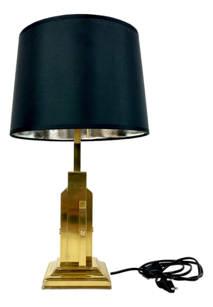 Art Deco Regency Style Table Lamp in Brass, 1970s