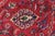 Art Nouveau Floral Persian Vintage Tabriz Red/Purple Wool Rug - 9'7'' X 13'1'' For Sale - Image 3 of 10