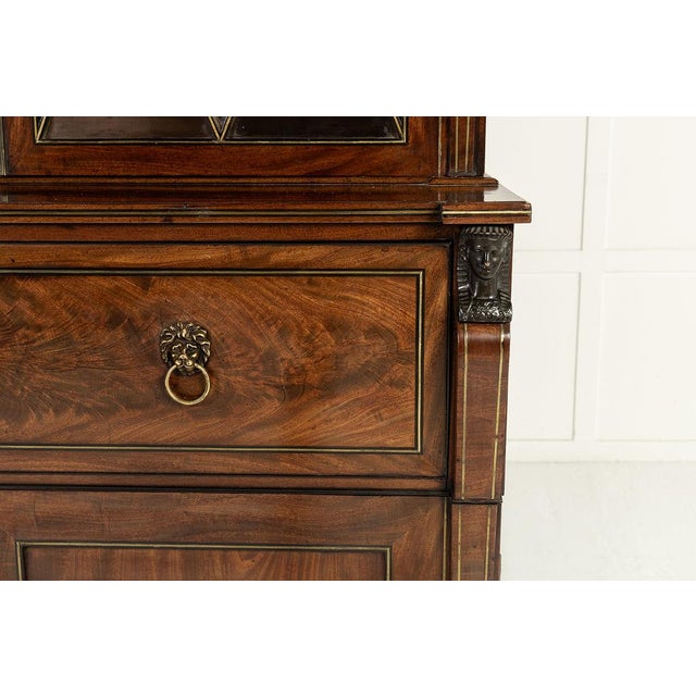 English Regency Bookcase in Mahogany For Sale - Image 15 of 18