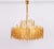 Large Gilt Brass and Crystal Chandelier from Palwa, Germany, 1970s For Sale - Image 13 of 14