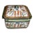 Early 20th Century French Hand Painted Box Signed, Earthenware Porcelain For Sale
