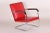 Red Art Deco Red Tubular Armchair by Anton Lorenz for Thonet, 1930s For Sale - Image 8 of 8