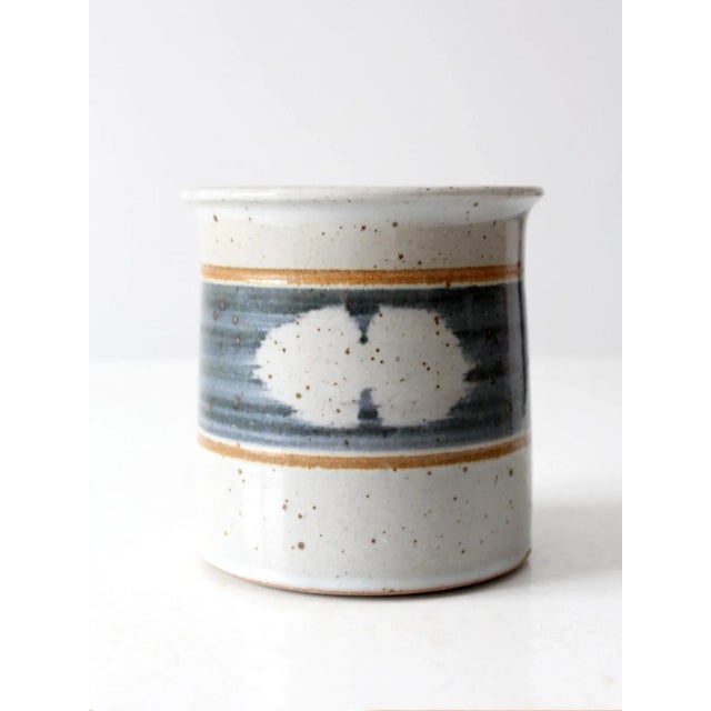 Ceramic Vintage Studio Pottery Cachepot For Sale - Image 7 of 9