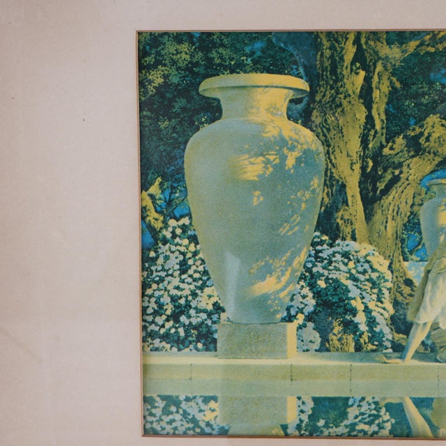 Art Deco Maxfield Parrish Print “Garden Of Allah” C1920 For Sale - Image 4 of 5
