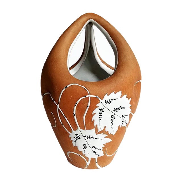 Vintage Italian Ceramic Vase by Ferruccio Palazzi for Fiamma Roma For Sale