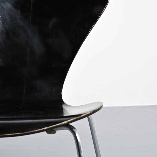 Chairs by Arne Jacobsen for Fritz Hansen, Denmark, 1970s, Set of 6 For Sale - Image 10 of 12