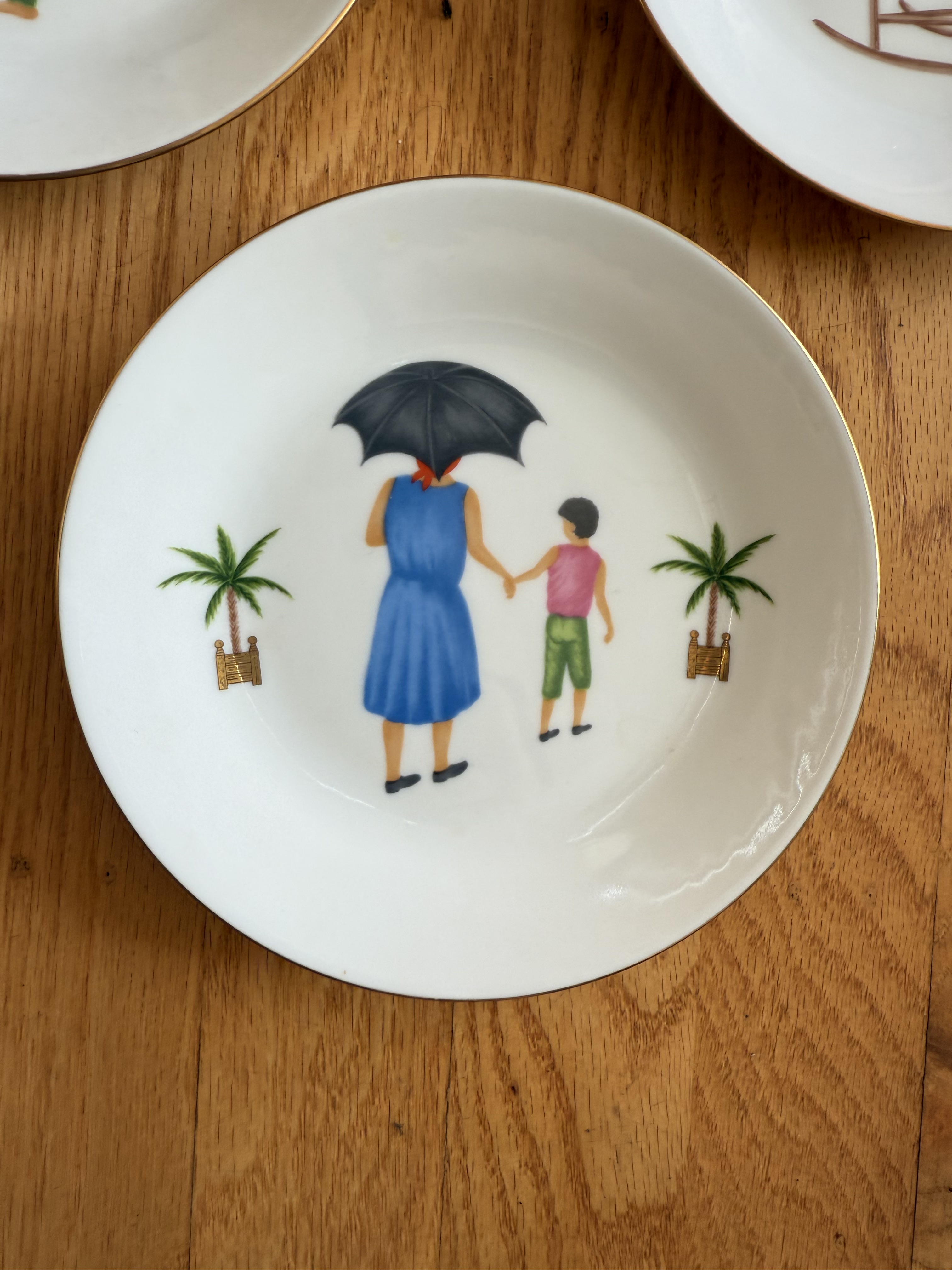 Philippe Deshoulieres Limoges Porcelain Appetizer Plates