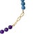 Amethyst & Blue Ceramic Gold Chain Necklace For Sale - Image 4 of 8