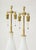 Metal Frosted Murano Glass Lamps - A Pair For Sale - Image 7 of 8
