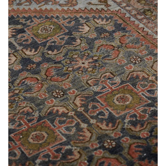 Wool Handwoven Persian Malayer Rug From the Late 19th Century For Sale In Los Angeles - Image 6 of 9