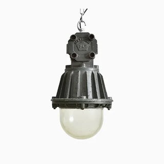Antique Industrial Maxlume Pendant Light, 1940s For Sale