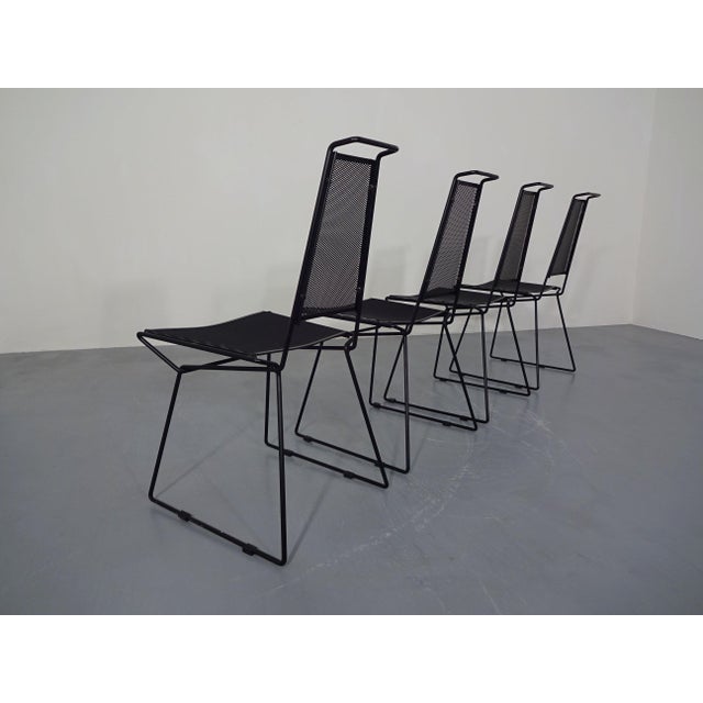 Metal Chairs from Rolf Rahmlow, Germany, 1980s, Set of 4 For Sale - Image 9 of 17