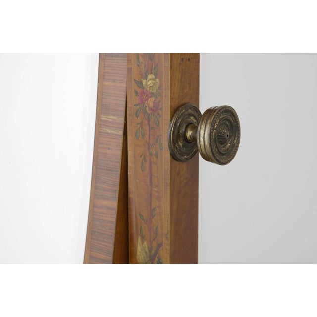Satinwood Cheval Mirror from Maple and Co., 1890 For Sale - Image 9 of 10