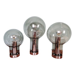 Maxi Globe Ceiling Lights from Raak Amsterdam, 1960, Set of 3 For Sale