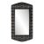 NOIR Nanna Mirror, Hand Rubbed Black with Light Brown Trim For Sale