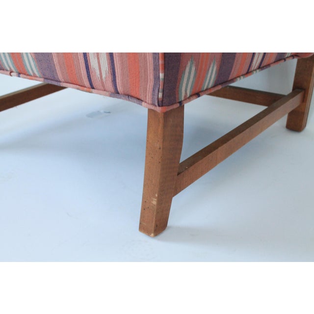 Vintage Bachman Chippendale Style Wingback Chair For Sale - Image 11 of 13