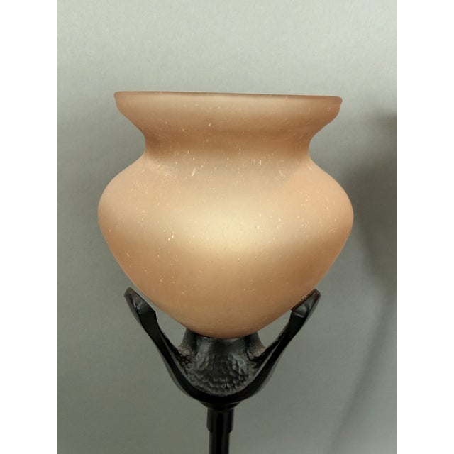 This pair of Beaux Arts table lamps makes a statement in any room. There are two settings on the dial switch for dimmer or...