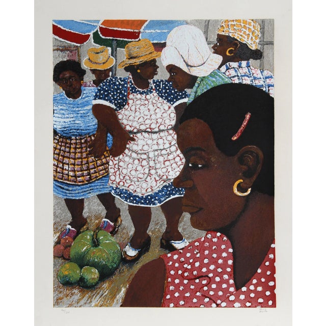 Modern David Azuz, La Guadeloupe, Lithograph For Sale - Image 3 of 3