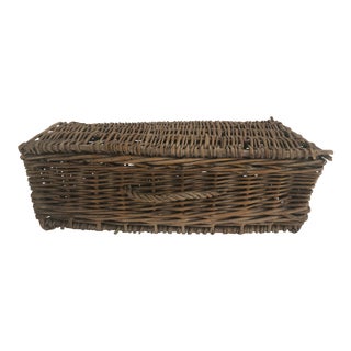 French Wicker Basket For Sale