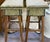 Mid Century Faux Snakeskin Upholstered Wood Stools - Signed and Dated 1971 For Sale In New York - Image 6 of 15