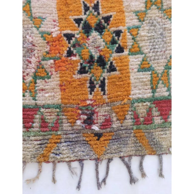 Handwoven Vintage Moroccan Rug - 7.9 X 3.2 Ft For Sale In Cleveland - Image 6 of 11