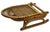 Vintage Mid 1900s Stream Bent Ash Wood & Hand Woven Leather - Hide Folding Low Chair for Canoes, Camping Etc. For Sale - Image 14 of 18