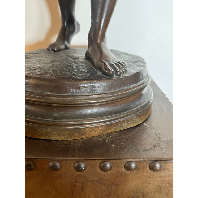 19th C. Ernest Guilbert Bronze "Paysanne Au Panier" Siot-Decauville 28" For Sale - Image 10 of 11
