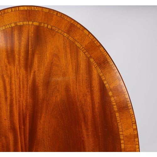 Vintage Oval Mahogany Tilt Top Dining Table by William Tillman, 1980s For Sale - Image 13 of 18