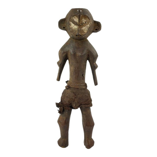 Early 20th Century Lengola Standing Wood Figure For Sale