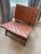 Wood Elk Group International Modern Teak Woven Leather Chair For Sale - Image 7 of 7
