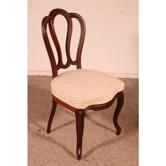 Brown Napoleon III Chairs, Set of 6 For Sale - Image 8 of 13
