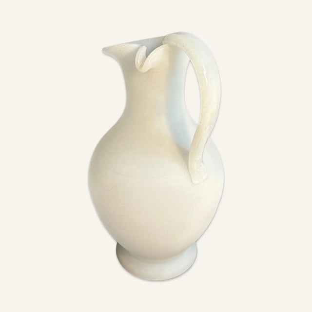 19th Century Ancient Greek Oinochoe Form Glass Wine Pitcher Made in England For Sale - Image 4 of 8