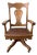 Antique Oak Swivel Desk Chair For Sale