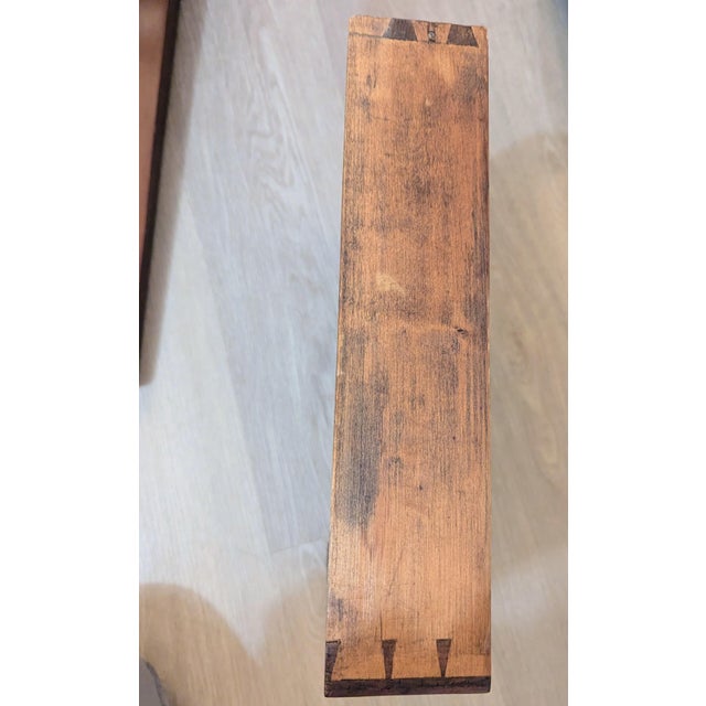 Wood Early 19th Century Southern Federal Cherry Side Table, North Carolina Piedmont For Sale - Image 7 of 12