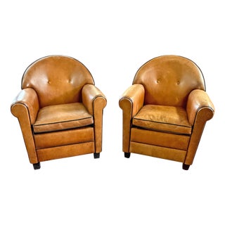 Pair of Club Chairs by Bart Van Bekhoven For Sale