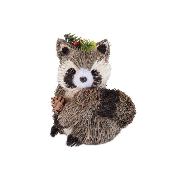2020s Holiday Raccoon Shelf Sitter (Set of 2) For Sale - Image 5 of 5