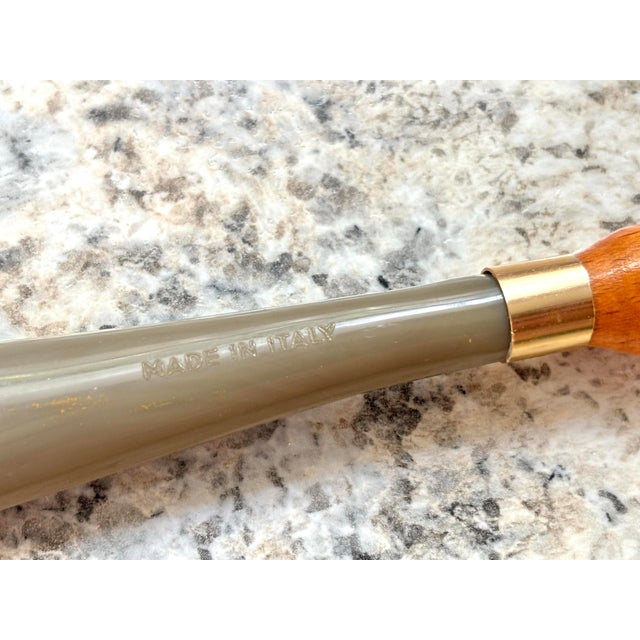 Late 20th Century Italian Bamboo and Bakelite Shoe Horn Backscratcher For Sale - Image 6 of 6