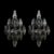Pair of Modernist Smoked Gray Murano Glass Diamond-Form Polyhedral Wall Sconces For Sale - Image 10 of 18
