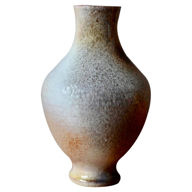 Speckled Gray Vase from Ernenwein, France, 1960s For Sale