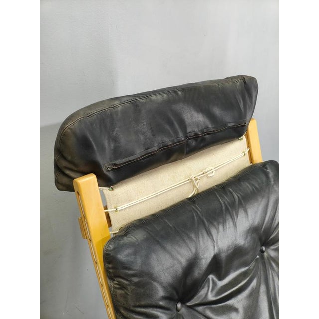 Siesta Lounge Chair in Leather attributed to Ingmar Relling, Norway, 1970s For Sale - Image 10 of 16