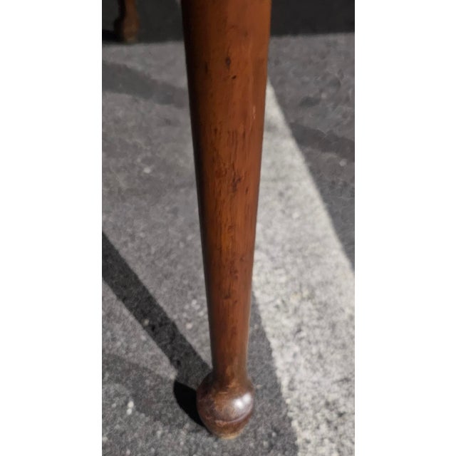 Brown 19th Century Antique Queen Anne Style Game Table For Sale - Image 8 of 10