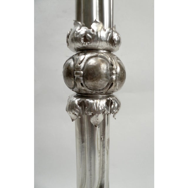 Edward F. Caldwell & Co. Silvered Bronze Arts & Crafts Table Lamp For Sale - Image 4 of 8