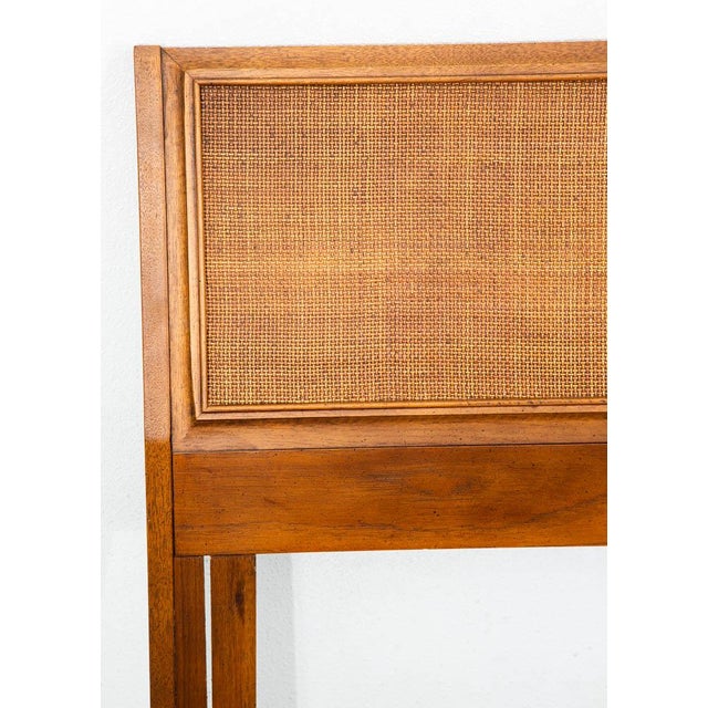 1960s Mid Century Modern Headboard Bed Frame Twin Size Founders Cane Attributed to Jack Cartwright For Sale - Image 5 of 10