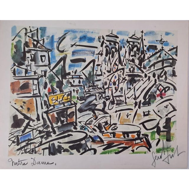 Gen Paul, Notre-Dame de Paris, 1975, Photolithograph For Sale - Image 7 of 7
