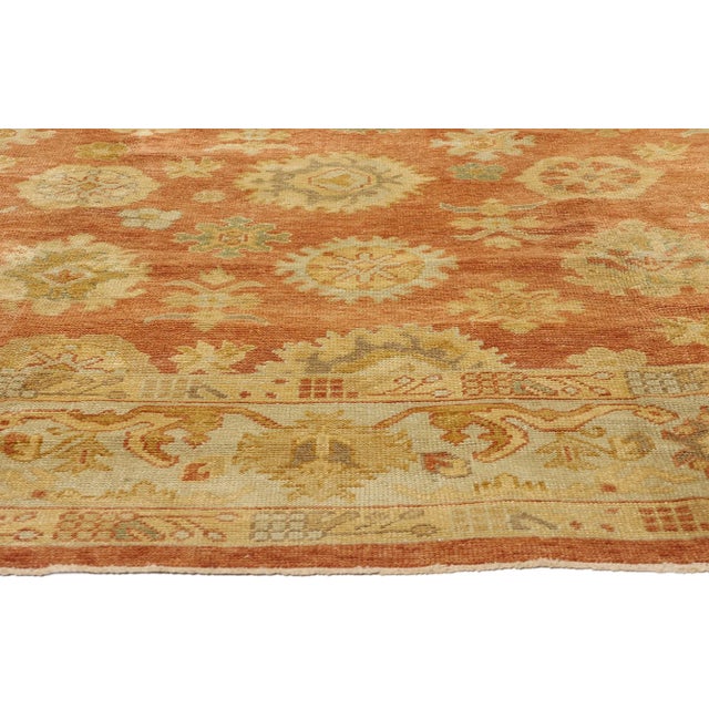 Vintage Modern Turkish Oushak Rug - 08'07 X 11'02 For Sale - Image 4 of 9